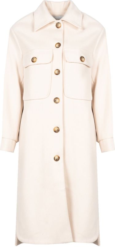 Silvian Heach - Trenchcoat - Wit - 100% Polyester - Regular Fit