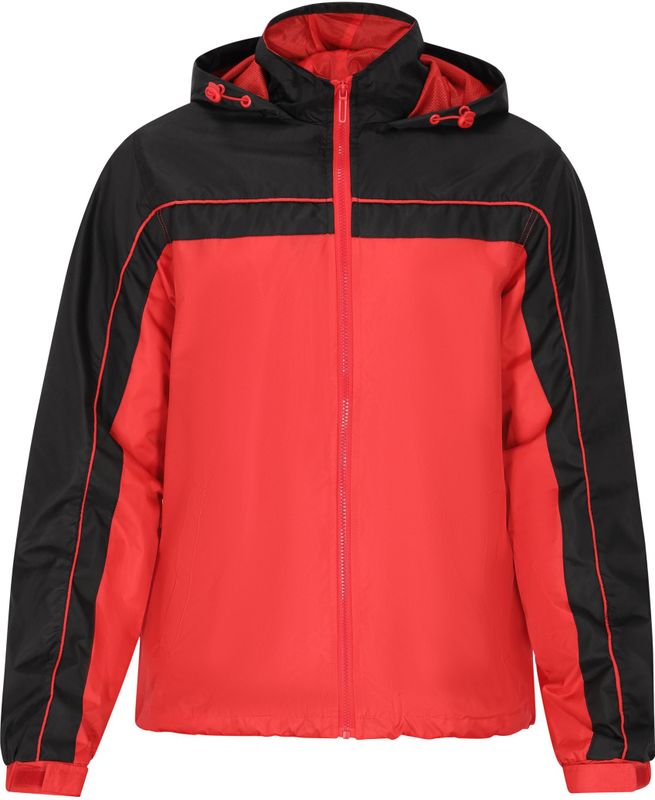 Mo - Jas - Rood Zwart - Heren - Met Capuchon - Stijlvol Ontwerp