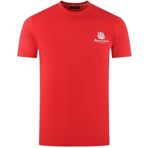 Aquascutum - Aldis - T-shirt - Rood - Korte Mouwen