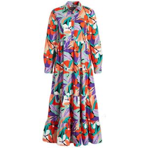 Colourful Rebel Gebloemde Maxi Jurk Vianne Big Flower Maxi Dress Multi - Maat XS