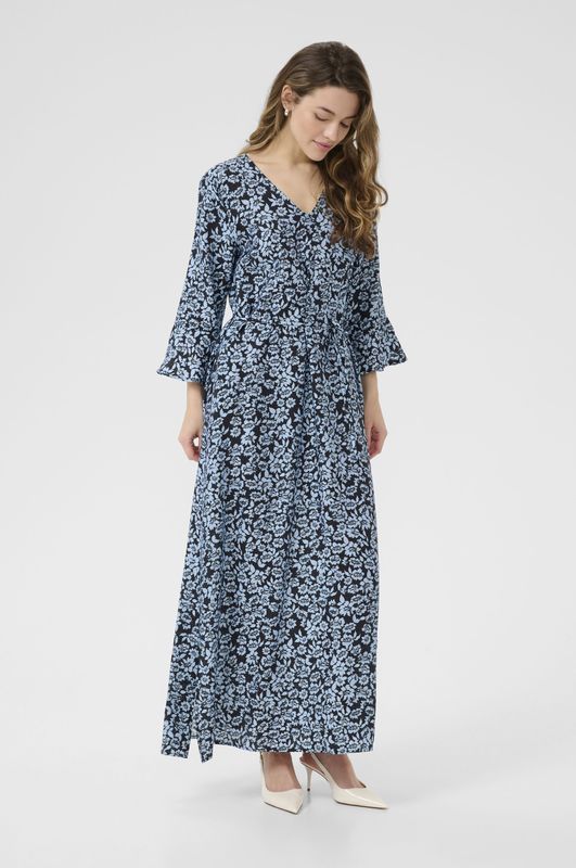 Jurk - A-shape - Zwart Blauw