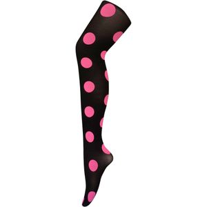 Sock Snob Dames80 denier ondoorzichtig patroon panty's - Grote Vlek Roze