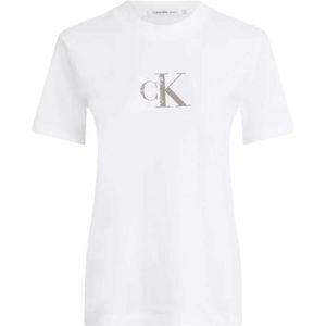 Calvin Klein Damesmonogram-T-shirt - Maat XS