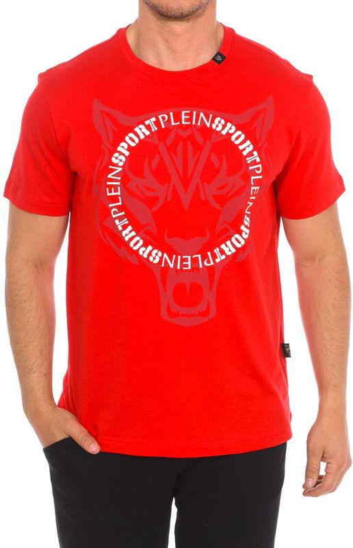 Plein Sport - T-shirt - Wit - Katoen - Korte Mouw met Merkprint