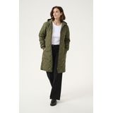 Kaffe - Wintermantel 'tilla' - Donkergroen - Gewatteerde Jas