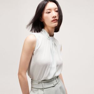 Gedrapeerde mouwloze top