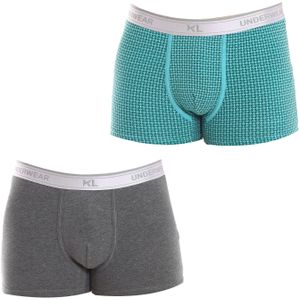 Pack-2 Ademende stoffen boxers met anatomische voorkant KL2016 mannen