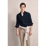 Bugatti - Klassiek Overhemd - Blauw - Heren - 100% Katoen