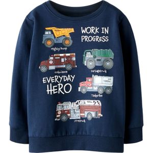 Name It - NMMORSON TONKA NREG SWEAT - Sweatshirt - Navy Blazer - Lange Mouwen