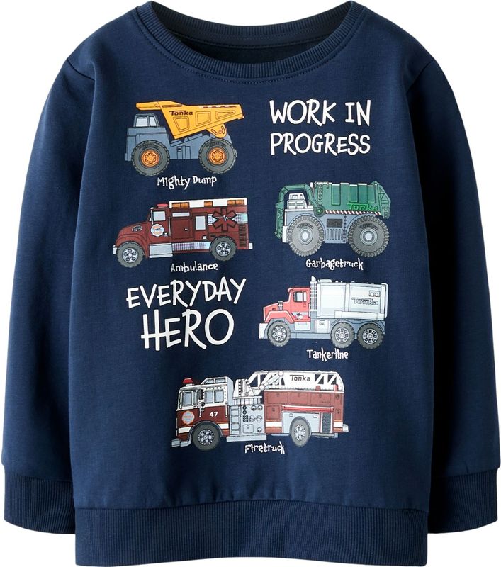 Name It - NMMORSON TONKA NREG SWEAT - Sweatshirt - Navy Blazer - Lange Mouwen