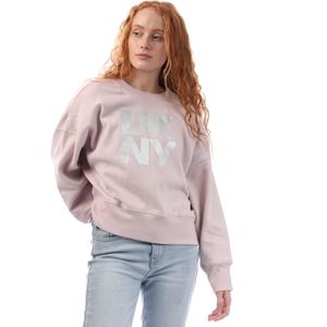 DKNY Dames/Dames Sweatshirt met Folie Logo (Wit)