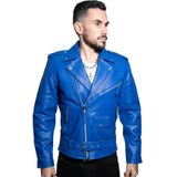 Brando - Leren Jack - Zwart - Koeienhuid - Comfortabel Ontwerp