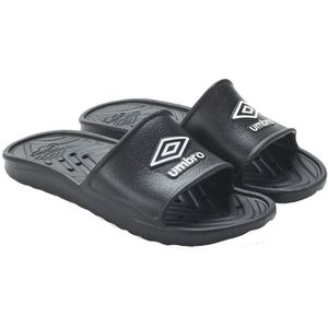 Umbro Heren Douche Sliders (Zwart/Wit) - Maat 43