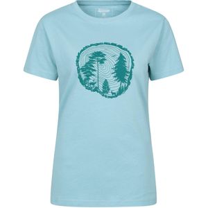 Mountain Warehouse Dames Tree Ring Relaxed Fit T-shirt (Mint)