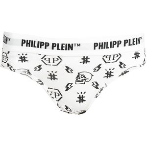 Philipp Plein - Bi-Pack Thong Slipjes - Wit - Ondergoed - Dames