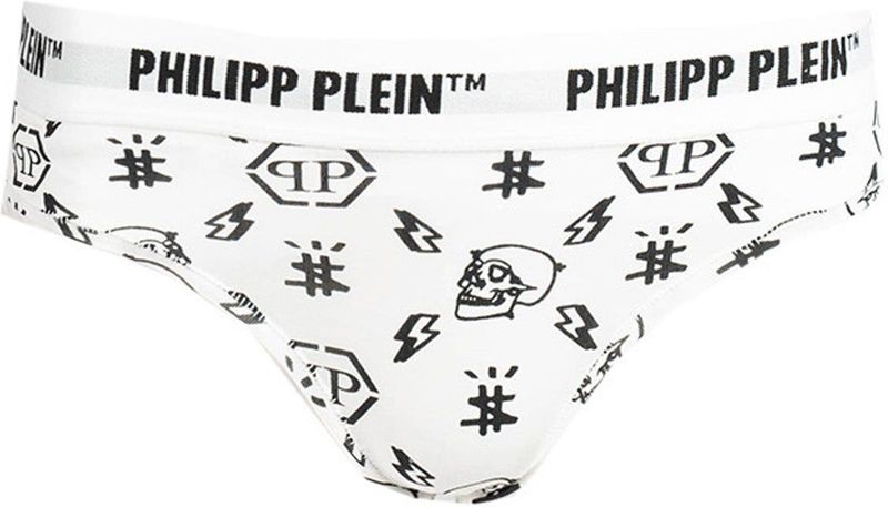 Philipp Plein - Bi-Pack Thong Slipjes - Wit - Ondergoed - Dames