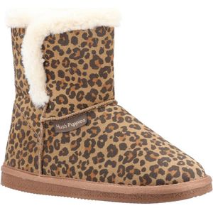 Hush Puppies Dames/dames Ashleigh luipaardprint suÃ¨de pantoffellaarsjes (Bruin)