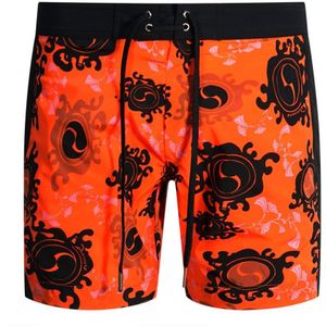 Dsquared2 Floral All-Over Design Orange Swim Shorts