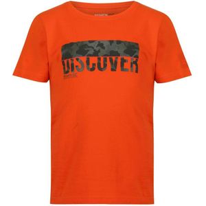 Regatta Kinder/Kids Bosley V Rechthoek T-Shirt (Magma Oranje)