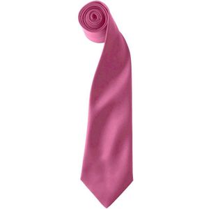 Premier Kleuren Heren Satin Clip Tie (Pakket van 2) (Fuchsia)
