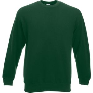 Fruit of the Loom Heren Klassiek 80/20 Ingezet Sweatshirt (Fles groen)