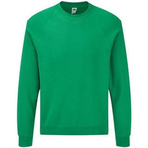 Fruit Of The Loom Volwassenen Unisex Klassiek Raglan Sweatshirt (Heide Groen) - Maat 2XL