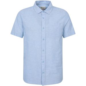 Mountain Warehouse Heren Lowe Linnen Overhemd (Blauw)