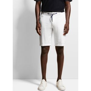 Bermuda - Wit - Katoen - Steekzakken - Elastiek