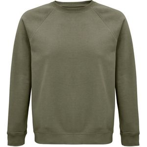 SOLS Unisex Adult Space Organic Raglan Sweatshirt (Khaki) - Maat XS