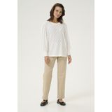 Kaffe - Blouse 'Tio' - Natuurwit - Wijde Blouse - Lange Mouw