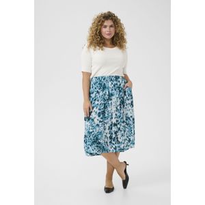 Rok A-shape Teal Leopard Print teal