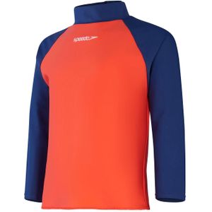 Speedo Kinder/Kids Leren Zwemmen Rash Top (Blauw/oranje)