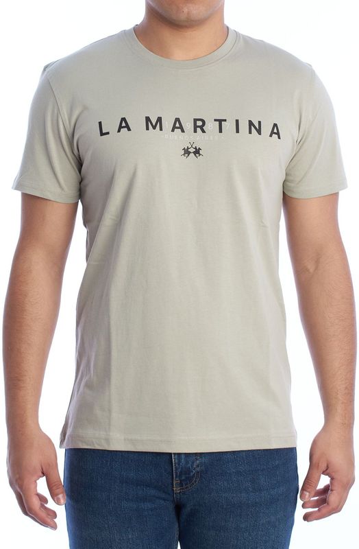 La Martina - YMR005-JS206 T-shirt - Katoen - Regular Fit - Korte Mouwen - Zwart