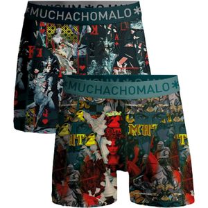 Muchachomalo Heren Boxershorts - 2 Pack - 95% Katoen - Mannen Onderbroeken