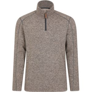 Mountain Warehouse Heren Idris II Half Zip Fleece Top (Beige)