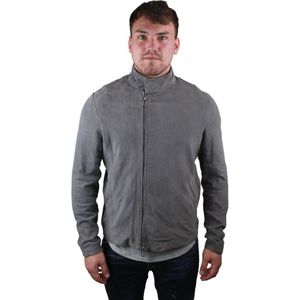 Emporio Armani Grey Leather Jacket