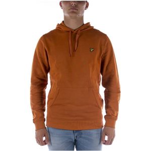 Lyle & Scott Trui Hoodie Oranje Sweatshirt