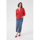 KAFFE - Jollia Zia - Damesblouse - Korte Mouwen - Streepontwerp