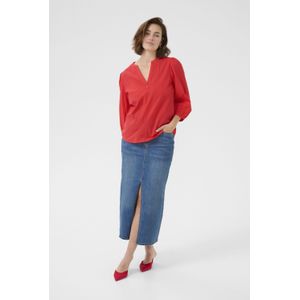 KAFFE - Jollia Zia - Damesblouse - Korte Mouwen - Streepontwerp