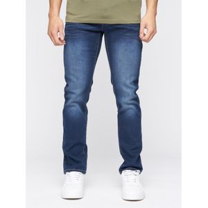 Crosshatch Heren Farrowed Stretch Jeans (Donkere wasbeurt)