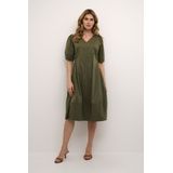 CULTURE - Antoinet - V-hals Jurk - Marineblauw - Dames