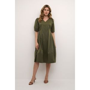 CULTURE - Antoinet - V-hals Jurk - Marineblauw - Dames