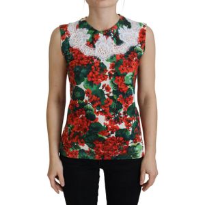 Dolce & Gabbana, Dames, Tops, Veelkleurig, Maat: 3XS Katoen,