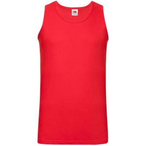 Fruit of the Loom Unisex Adult Valueweight Athletic Tank Top (Rood)