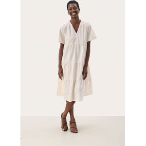 Jurk Relaxed fit Eggnog white