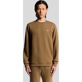 Lyle & Scott Diagonal Weave Crew Neck Sweatshirt - Groen