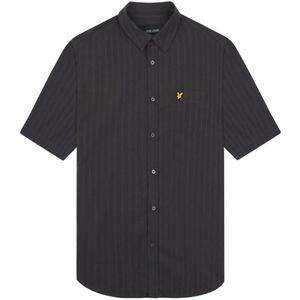 Lyle & Scott merk borstlogo gunmetal overhemd