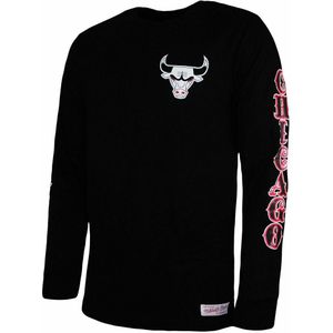 Mitchell & Ness - Chicago Bulls - Lange Mouw - Zwart - Heren Top