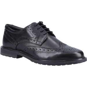 Hush Puppies Meisjes Verity Leren Brogues (Zwart)