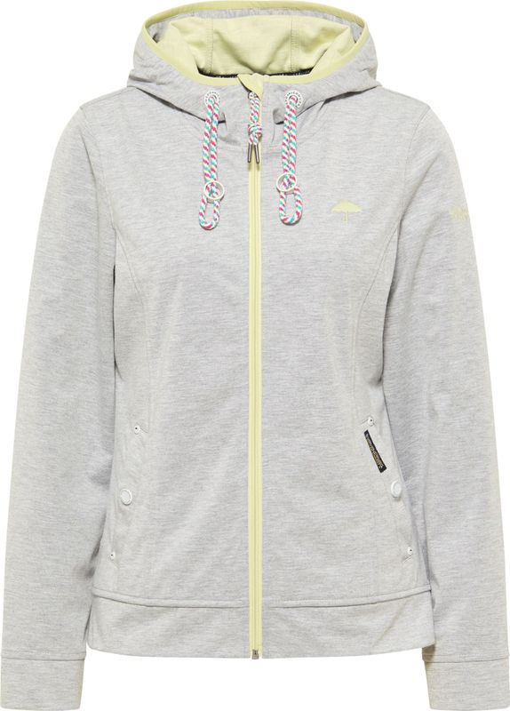 Schmuddelwedda - Tussenjas - Licht grijs melange - Functionele Jas - Licht geel